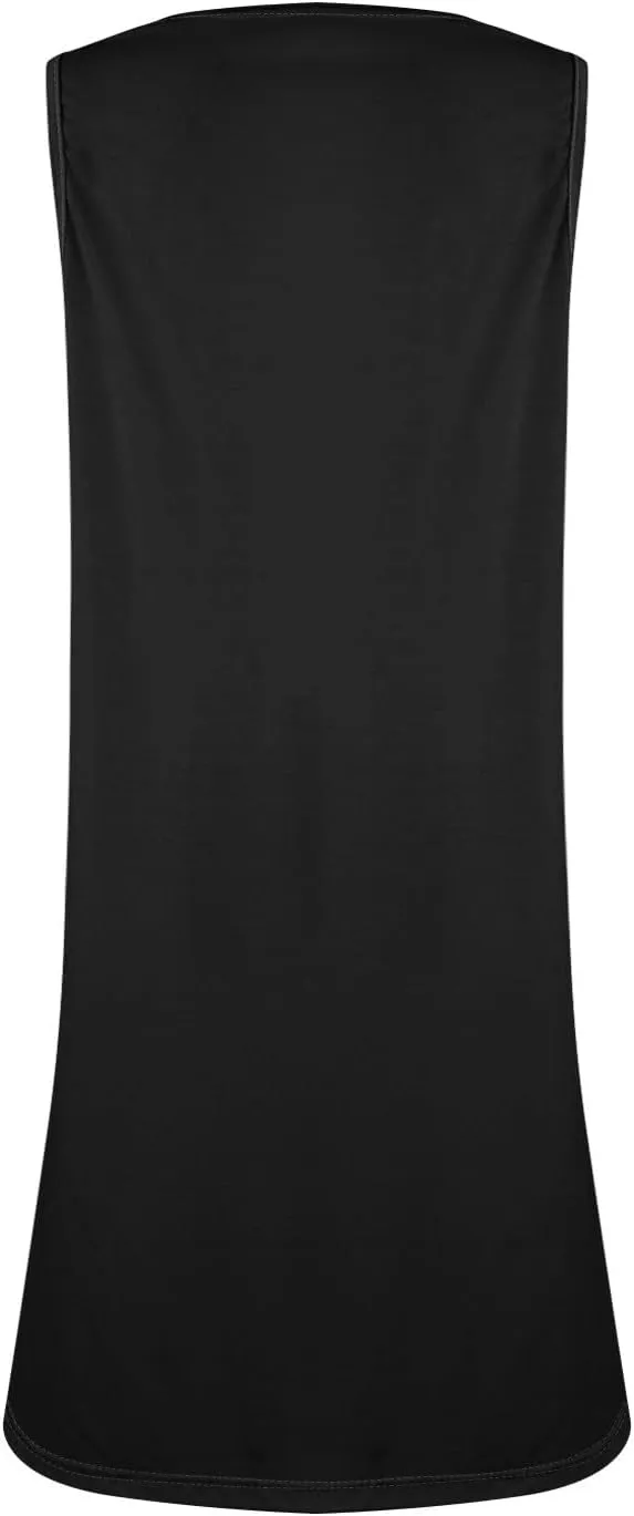 TWGONE Summer Dresses for Women 2025 Vacation Beach Swimsuit Coverups Sleeveless Button Down Spring Boho Midi Sun Dress