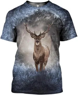 Unisex 3D Printed Cool Fishing T-Shirts Summer Casual Novelty Crewneck Short Sleeves Tees
