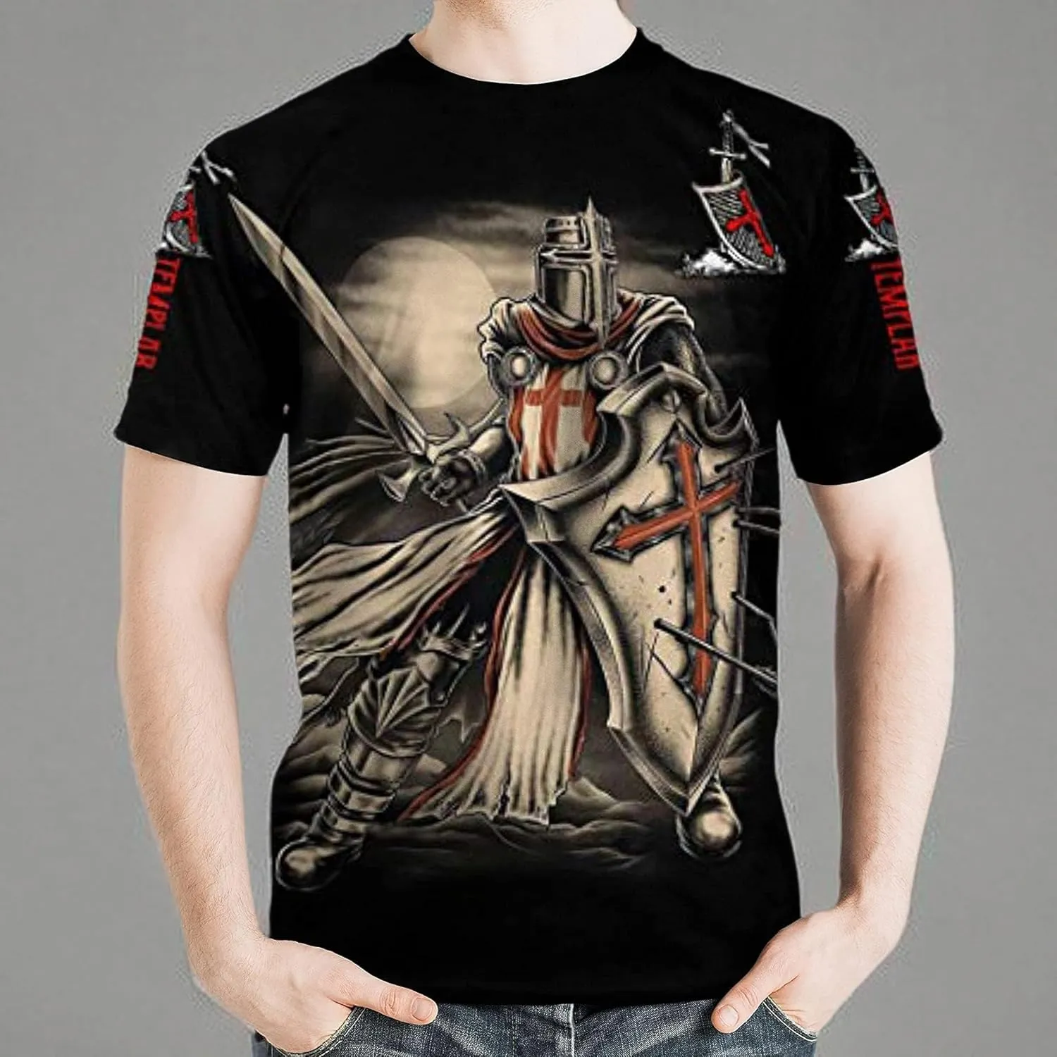 Unisex 3D Printed Cool Fishing T-Shirts Summer Casual Novelty Crewneck Short Sleeves Tees