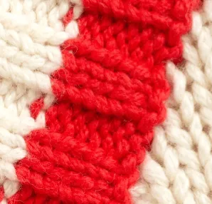 Varsity Cable Knit Cotton Sweater