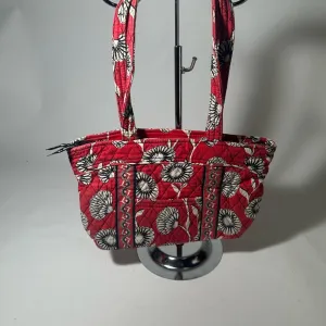Vera Bradley Vibrant Red and White Floral Shoulder Bag