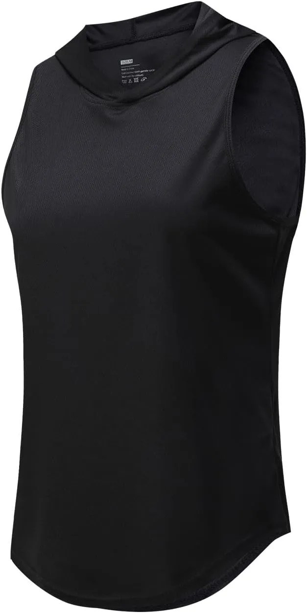 Women's Activewear Tank Tops Workout Sleeveless Hooded Tanks Camis Quickly Dry Gym Running Yoga Active Shirts Tees