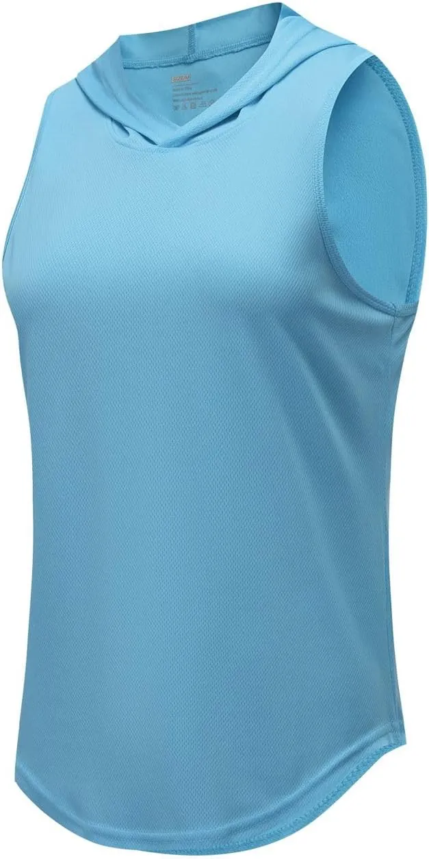 Women's Activewear Tank Tops Workout Sleeveless Hooded Tanks Camis Quickly Dry Gym Running Yoga Active Shirts Tees