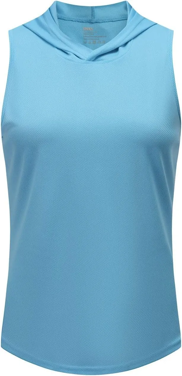 Women's Activewear Tank Tops Workout Sleeveless Hooded Tanks Camis Quickly Dry Gym Running Yoga Active Shirts Tees