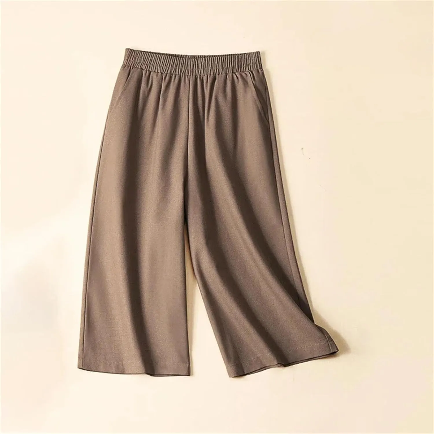 Women's High-Waisted Wide-Leg Pants  Cotton Linen Thin Slim Drape Straight-Leg Trousers for Summer Vacation Outfits