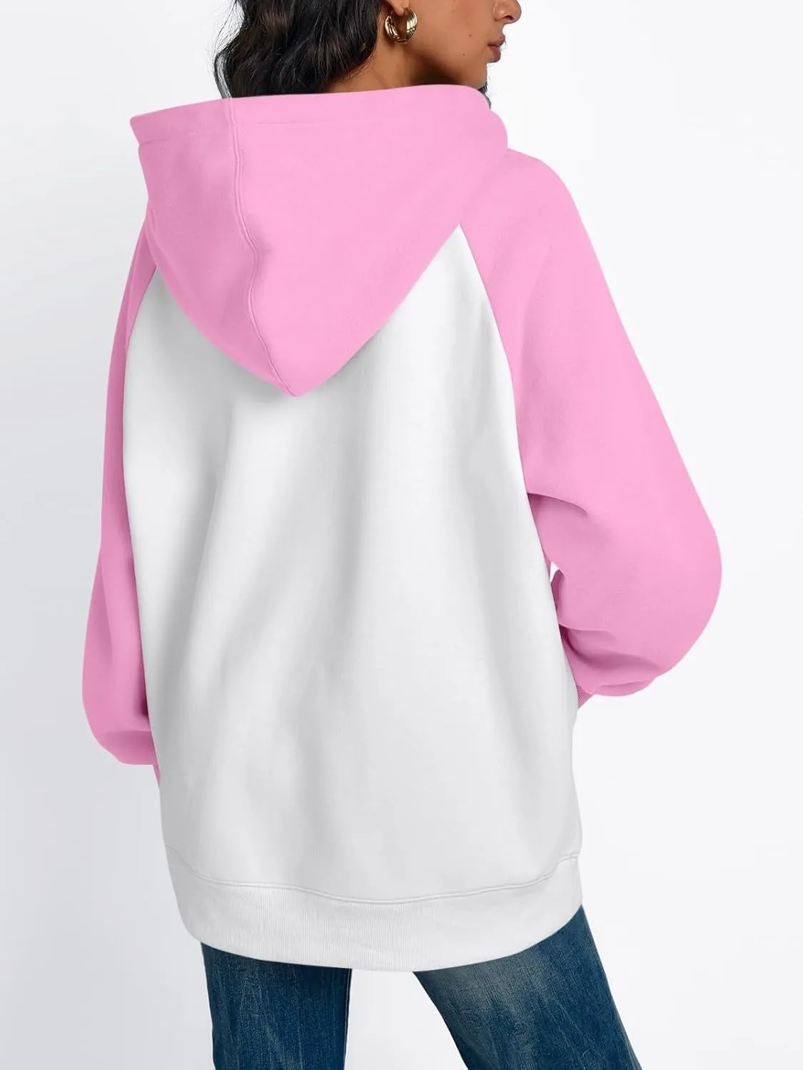 Womens Oversized Hoodies Fleece Casual Sweatshirts Basic Long Sleeve Sweaters Pullover 2024 Fall Winter Outfits