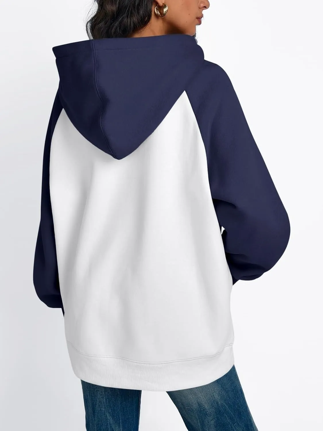 Womens Oversized Hoodies Fleece Casual Sweatshirts Basic Long Sleeve Sweaters Pullover 2024 Fall Winter Outfits