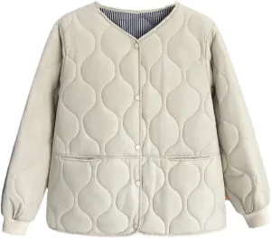 Women's Warm Coat Fall/Winter Thin Solid Color Cotton-Padded Parka