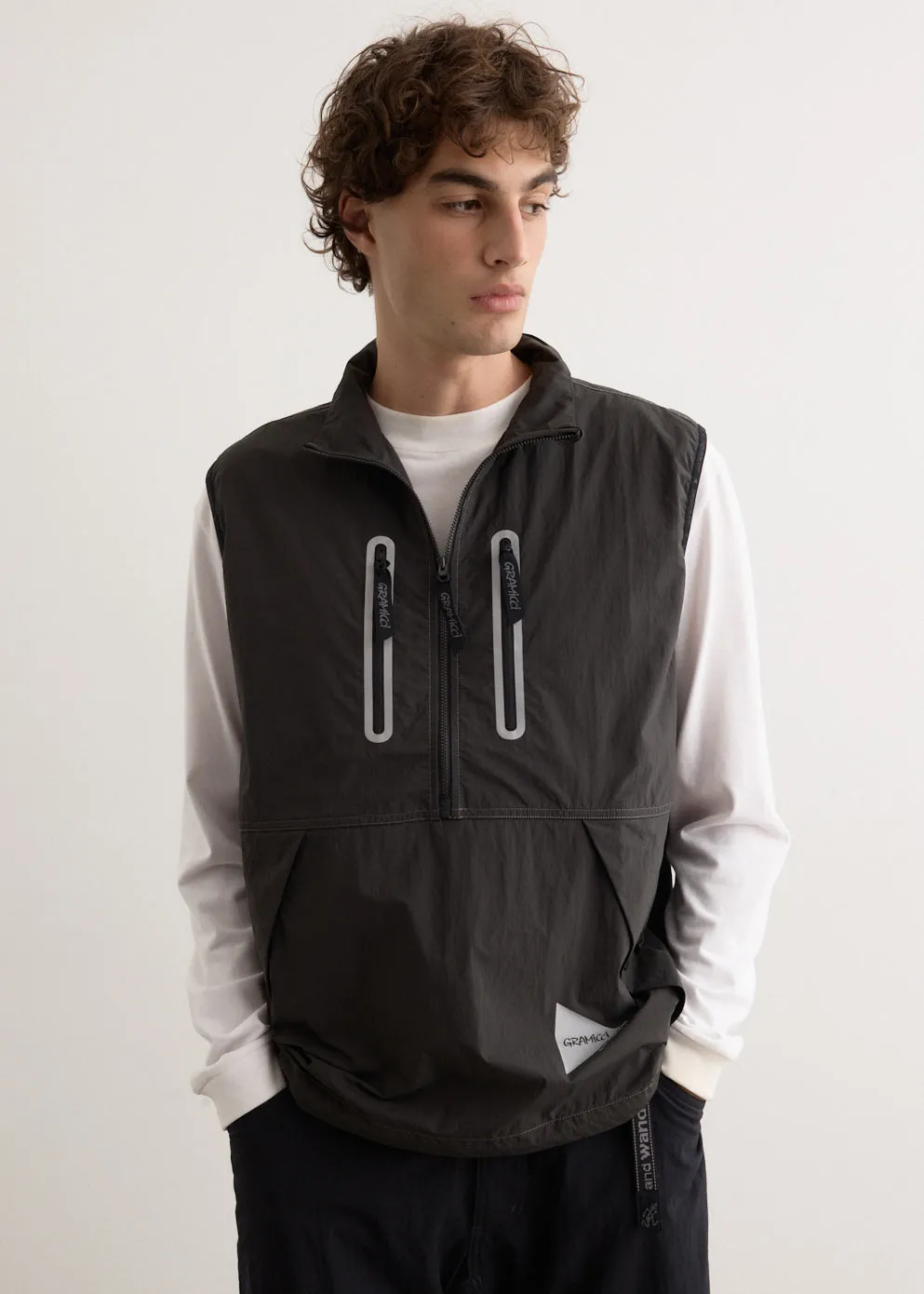 x And Wander Brushed Nylon Vest