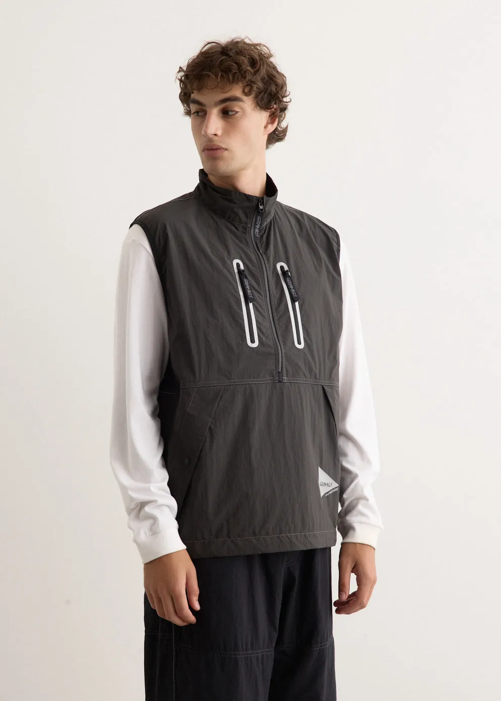 x And Wander Brushed Nylon Vest