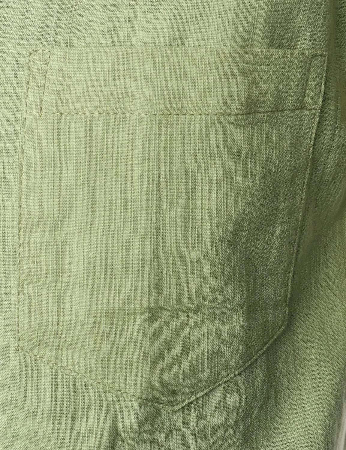 ZEROYAA Men's Fitted Cotton Linen Casual Short Sleeve Button Up Shirts Lightweight Beach Tops with Pocket
