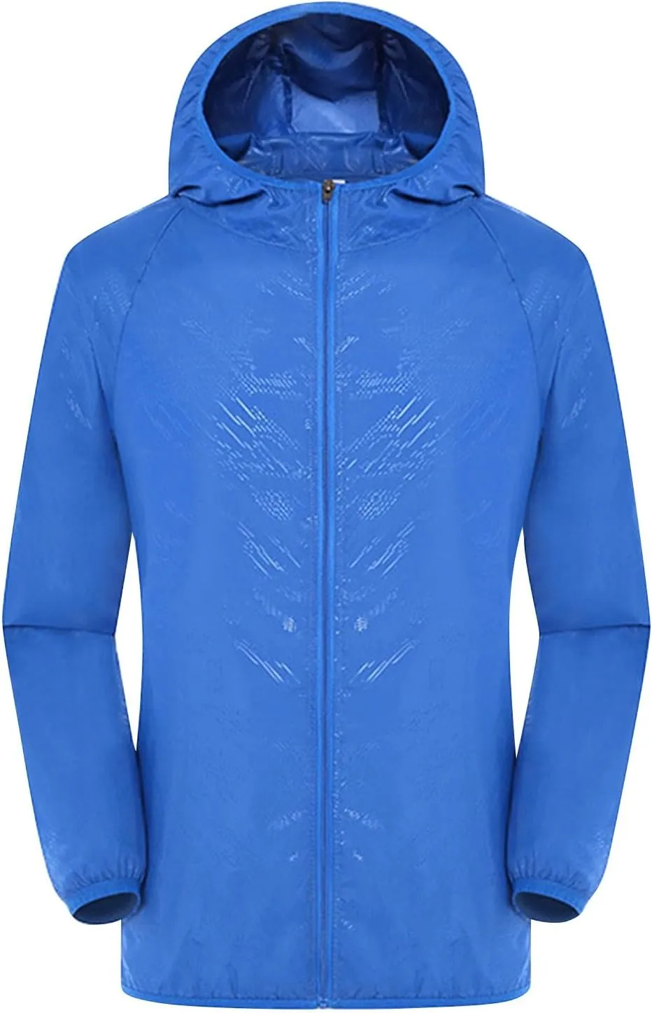 ZYXTIM Waterproof Rain Coat Unisex Sun Protection Lightweight Packable Quick Dry Hiking Windbreaker Oversize Workout Jackets